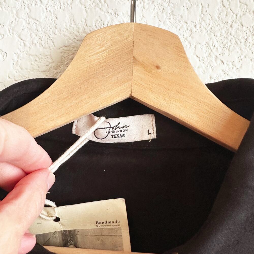 John Moon Womens Western Embroidered Fringe Button Up Shirt Large Cowgirl Rodeo - Picture 3 of 8